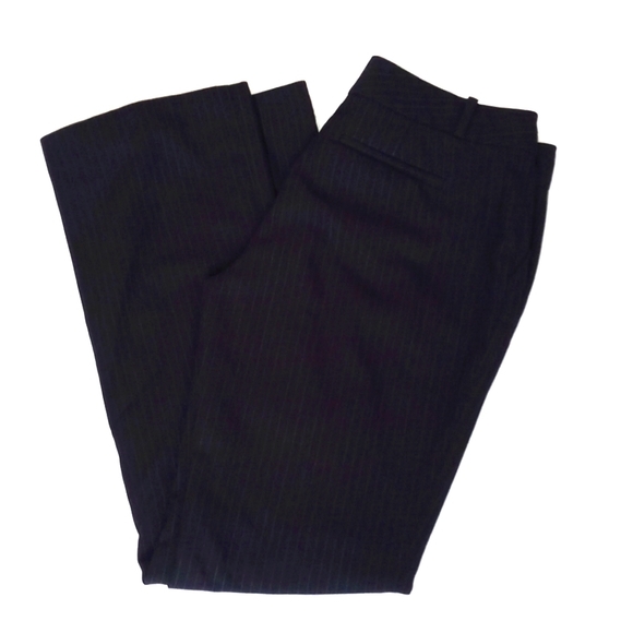 Banana Republic Women's Navy Blue Pinstripe "Martin Fit" Pants 2S - Picture 6 of 15